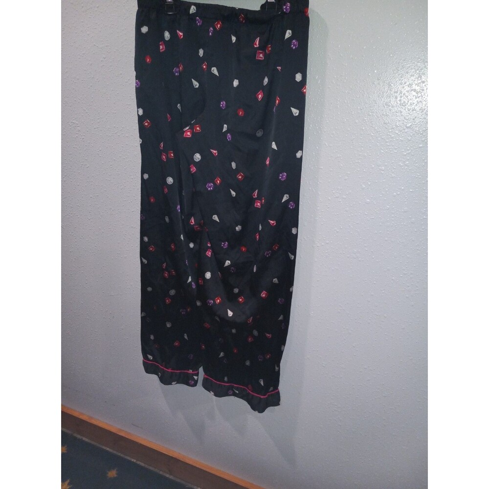 Victoria's Secret bottoms 100% polyester small black with diamonds